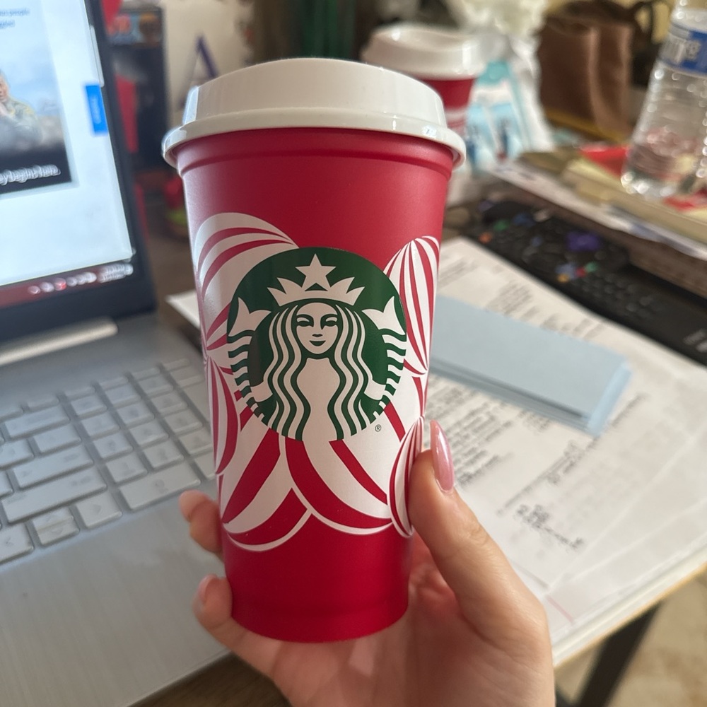 Starbucks Red and White Holiday Cup